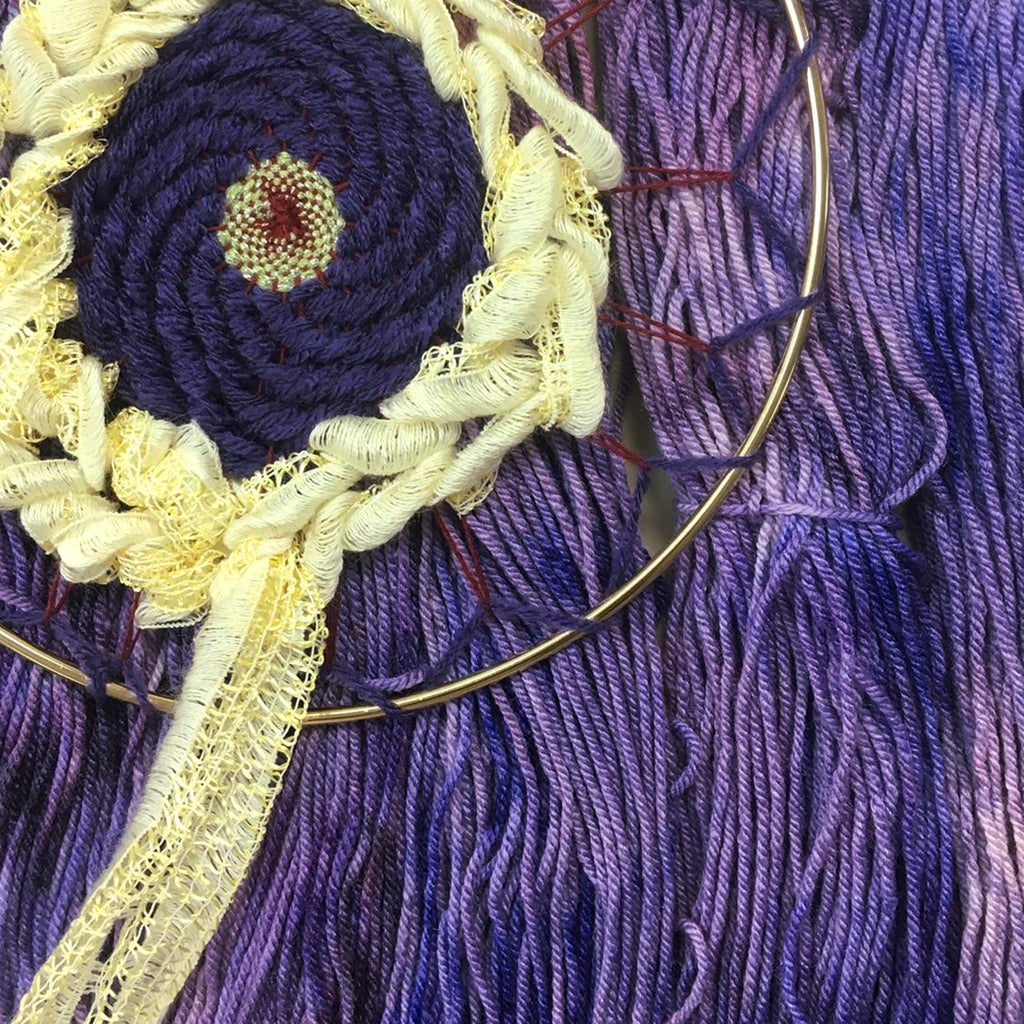 Purple Hand Dyed Yarn, Shades of Lavender, Silk & Merino Yarn Shades of Lavender, Hand Dyed Worsted Silk & Merino Yarn Yarn Designers Boutique