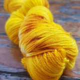 Nettie's Sunshine Hand-Dyed Llama Lace Bright Gold & Yellow Yarn Nettie's Sunshine Hand-Dyed Llama Lace Yarn Designers Boutique