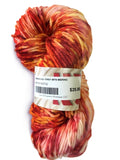 Speckled Red Yarn | Hand Dyed Merino DK Yarn | Firey Mountain Reds Firey Mountain, Indie Dyed Superwash Merino DK Yarn Yarn Yarn Designers Boutique