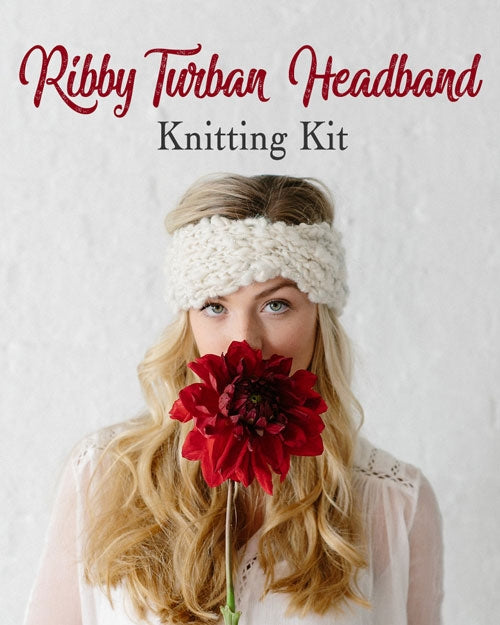 Knit Collage Ribby Turban Headband Knitting Kit | Yarn Designers Boutique Ribby Turban Headband from Knit Collage Yarn Designers Boutique
