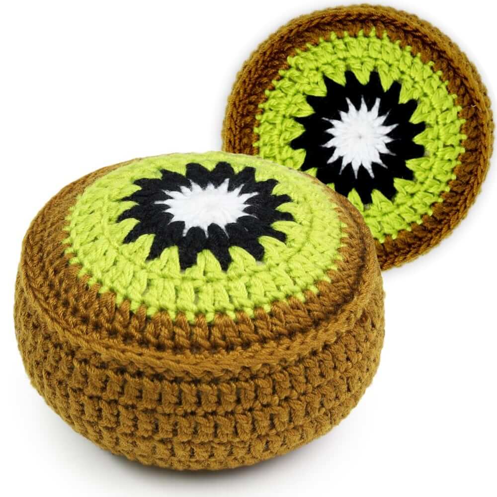 Pin Cushion | Crocheted Fruit Pattern Weight & Pincushion | Prym Love Crocheted Fruit Pattern Weight & Pin Cushion by Prym Love Yarn Designers Boutique