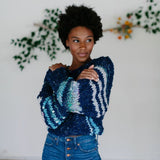 Be Mine Striped Sweater Knitting Kit, Knit Collage Yarn Kits Be Mine Striped Sweater Knitting Kit Yarn Designers Boutique