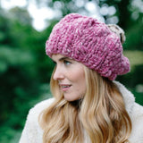 Hat Knitting Kit | Knitting Pattern + Yarn, Knit Collage Merci Beret Merci Beaucoup Beret by Knit Collage Yarn Designers Boutique
