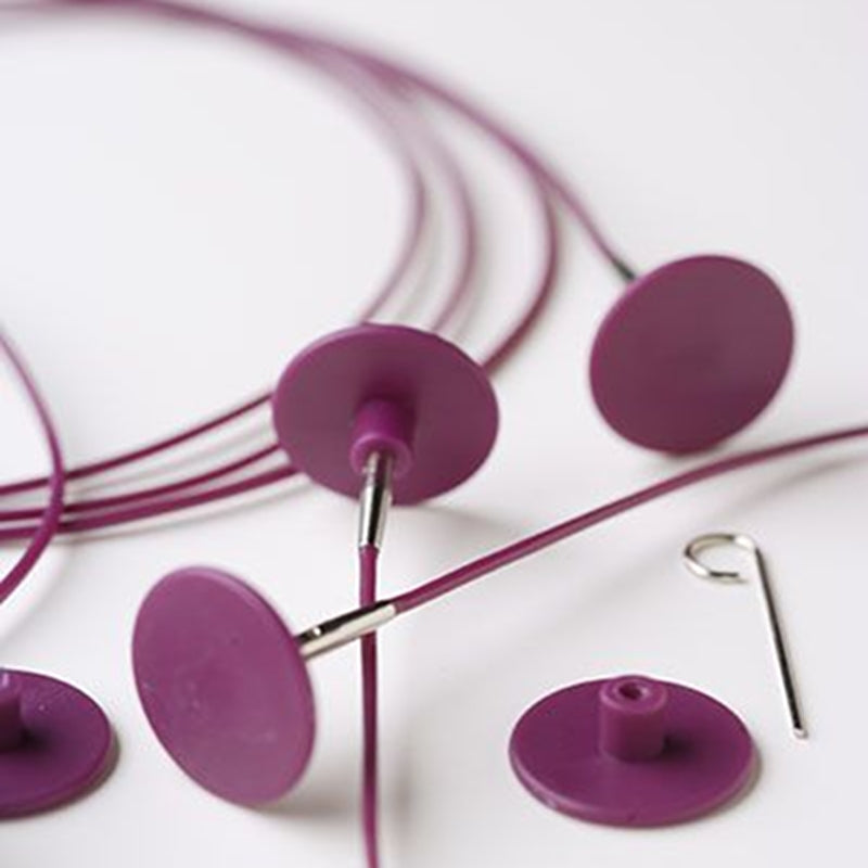 Knit Picks Options Interchangeable Circular Knitting Needle Cables Interchangeable Purple Cables, Knit Picks Yarn Designers Boutique