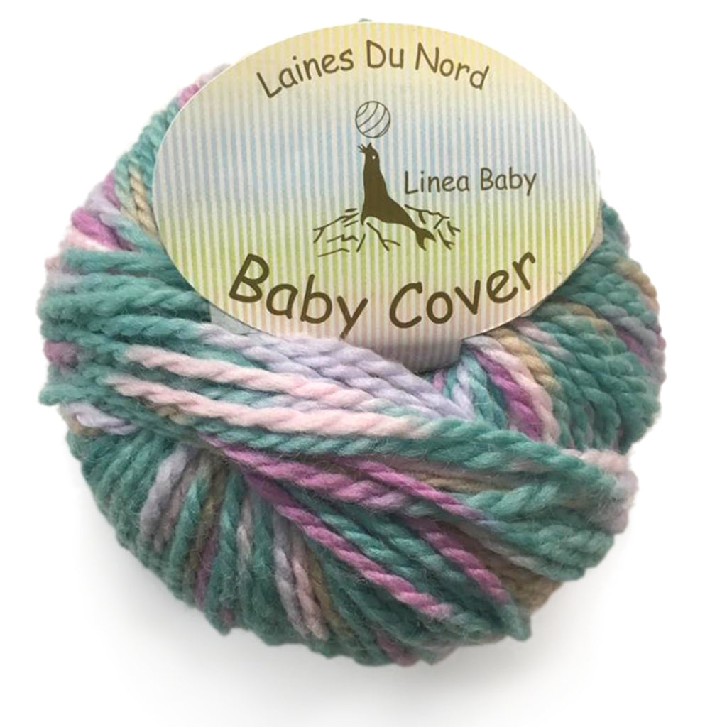 Baby Yarn Laines du Nord Baby Cover Yarn, Pink, Green, Orange #662 Yarn Designers Boutique