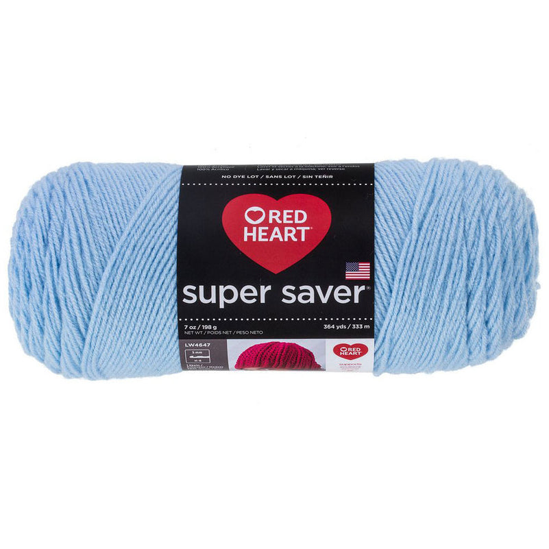 Super Saver Yarn Red Heart, Machine Washable & Dryable, Worsted Weight Super Saver Solids & Fleck Yarn by Red Heart Yarn Designers Boutique