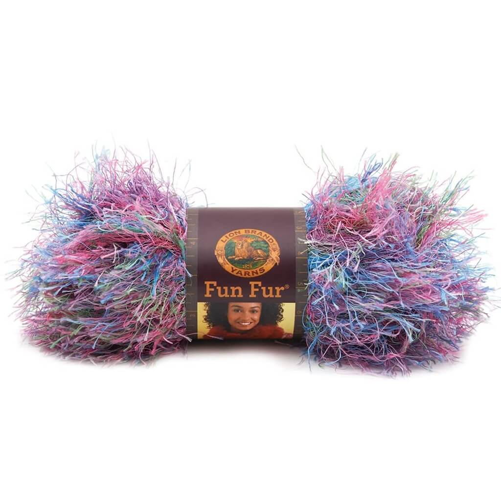 Lion Brand Fun Fur Yarn, Eyelash Yarn, Machine Washable & Dryable Fun Fur Eyelash Yarn by Lion Brand Yarn Designers Boutique