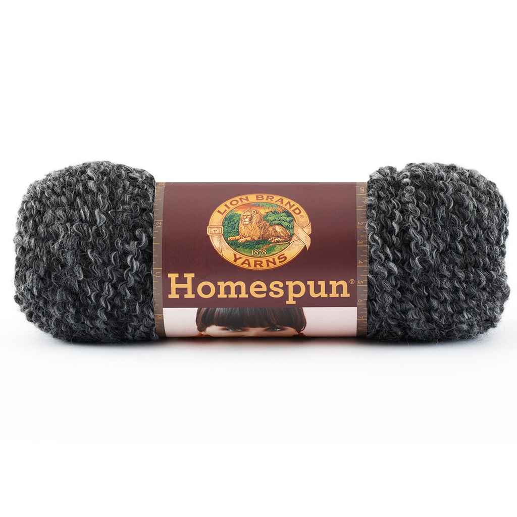 Lion Brand Black Yarn Homespun