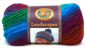 Lion Brand Yarn Landscapes, Self Striping Bright Roving Yarn Landscapes Yarn from Lion Brand Yarn Designers Boutique
