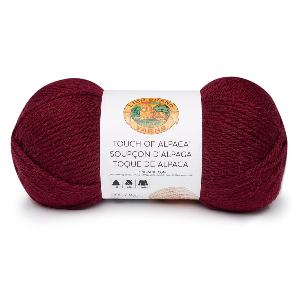 Lion Brand Yarn Touch of Alpaca, Easy Care Acrylic & Alpaca Blend