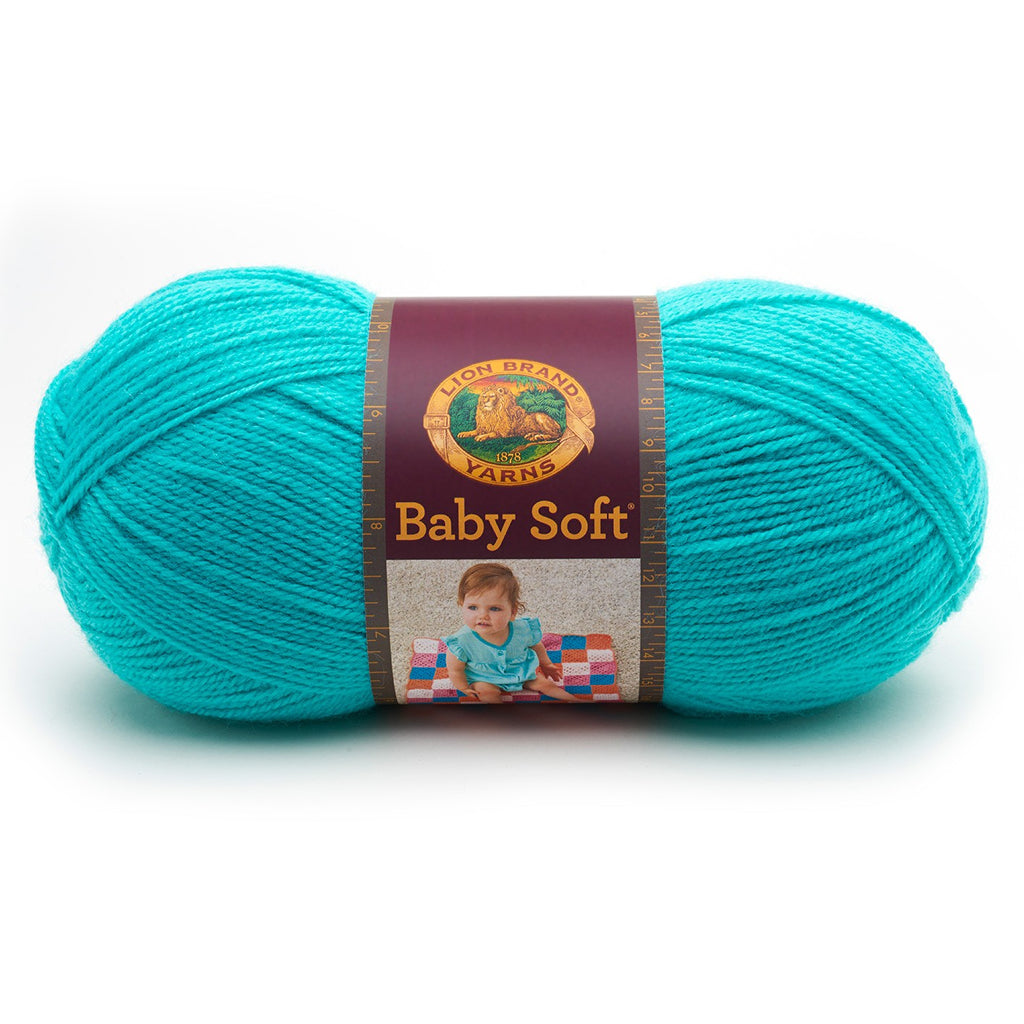 Lion Brand Baby Soft Yarn - Teal