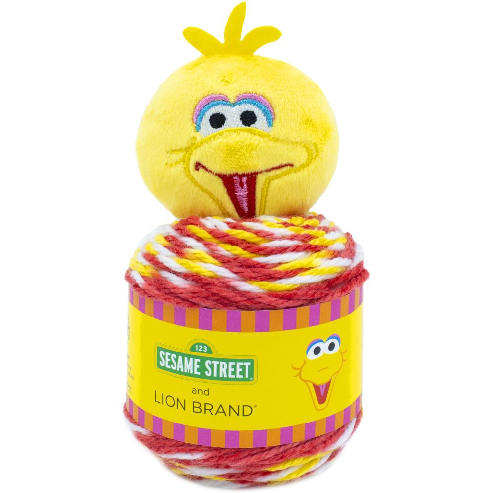 Easy Sesame Street Kids Hat with Plush Topper, Lion Brand Yarn Beanie Sesame Street One Hat Wonder by Lion Brand Yarn Designers Boutique