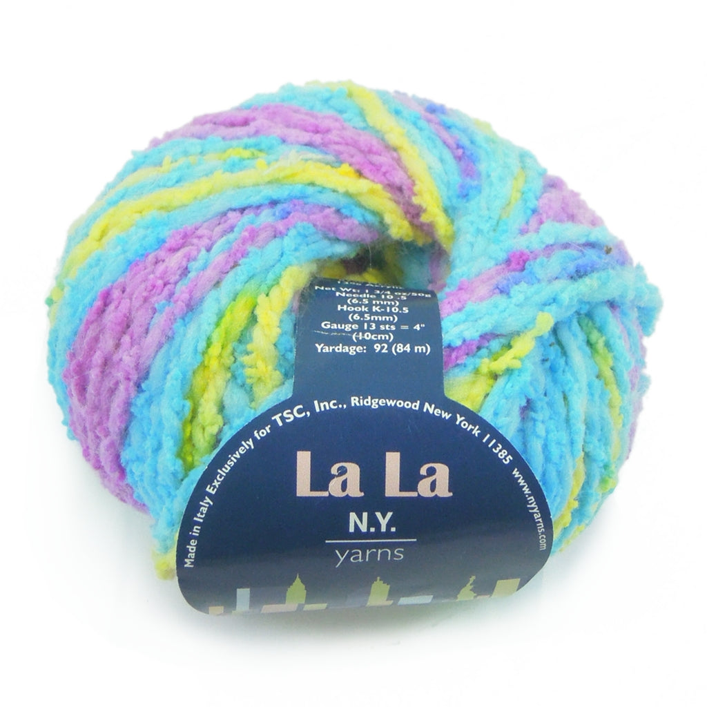 Baby Yarn, N.Y. Yarns, La La Fluffy Boucle Super Soft for Baby Blankets La La Baby Yarn by New York Yarns Yarn Designers Boutique
