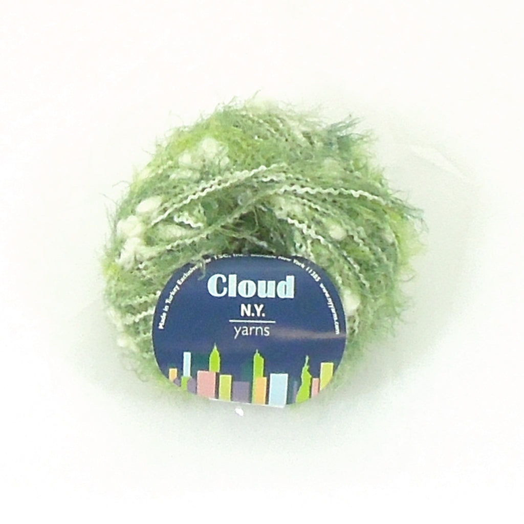 New York Yarns Cloud, Fluffy Yarn, Greens- DISCONTINUED Cloud by NY Yarns Yarn Designers Boutique