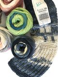 Cotton Yarn | Arona Batik Ribbon Yarn, Linie 346 by Online Yarns Arona Batik Linie 346 by OnLine Yarns Yarn Designers Boutique