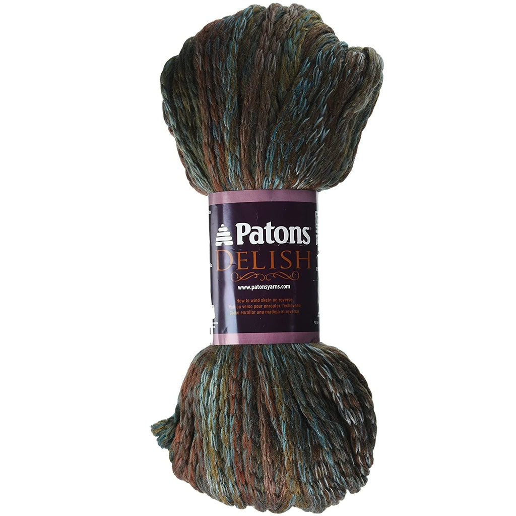 Super Bulky Yarn, Patons Yarns Delish, I-Cord Acrylic Wool Blend Delish I-Cord Yarn by Patons Yarn Designers Boutique