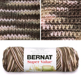 Bernat Yarn Super Value | Large Skein, For Beginners & Large Projects Super Value Yarn from Bernat Yarn Designers Boutique