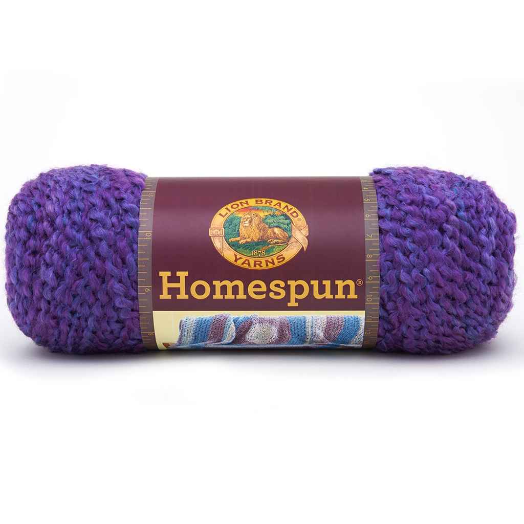 Lion Brand Homespun Yarn Prairie Bulky Knit Crochet Variegated 