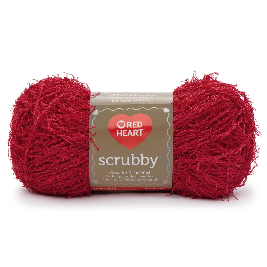 Red Heart Scrubby Yarn for Dishcloths, Destash Polyester Worsted Kitchen  Yarn, Multiple Colors Available, Gift for Crafts Crochet Knit 