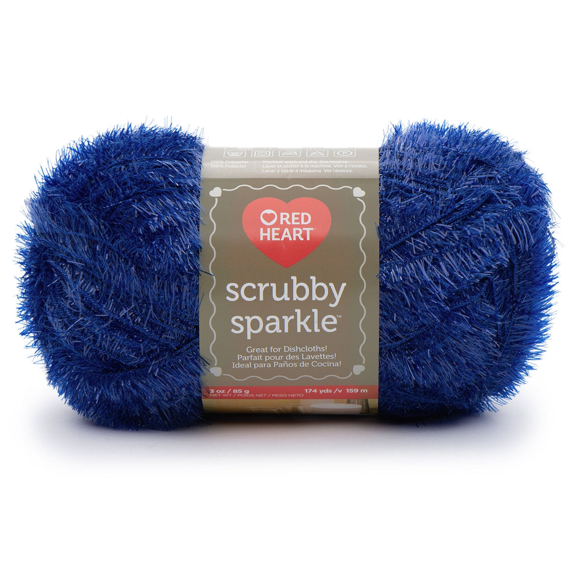 Scrubby Sparkle Yarn from Red Heart, For Quick Drying Washcloths Yarn