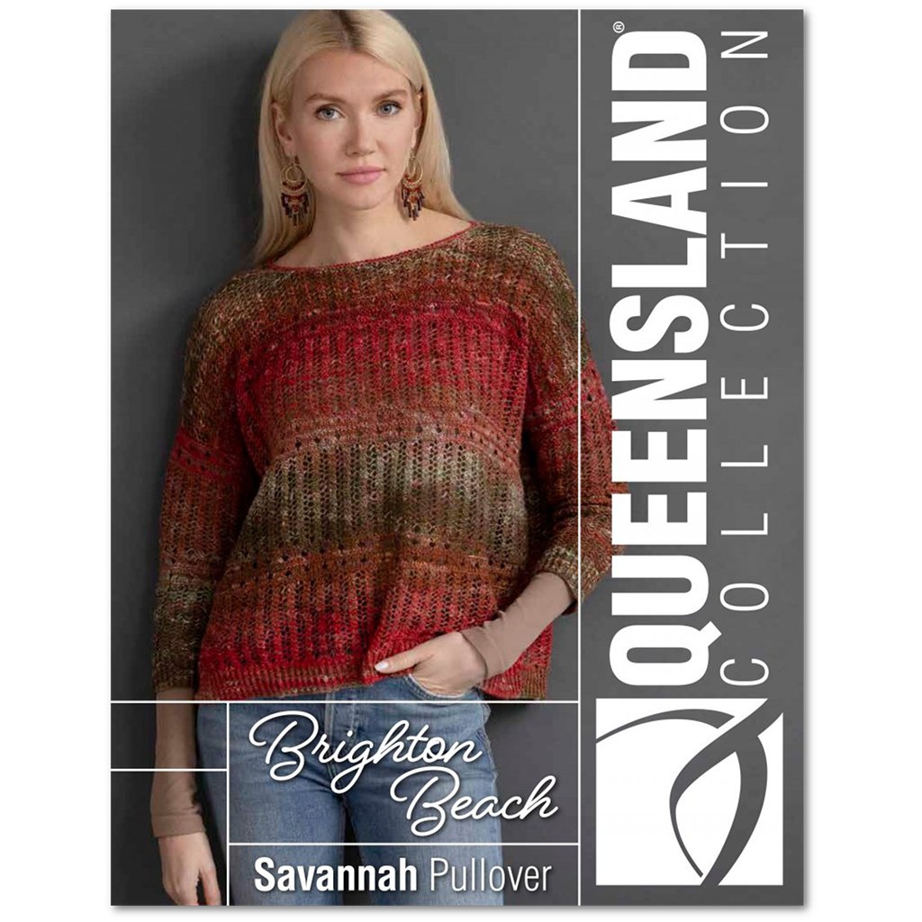 Summer Sweater Knitting Kit | Savannah Pullover & Brighton Beach Yarn Savannah Pullover Knitting Kit with Brighton Beach Yarn Yarn Designers Boutique