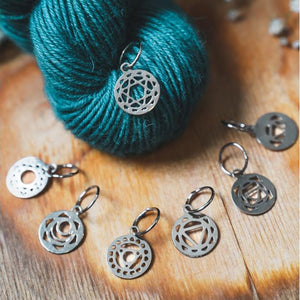 Stitch Markers | Knitter's Pride, The Mindful Collection, Chakra Markers Chakra Stitch Markers by Knitter's Pride Yarn Designers Boutique