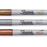 Sharpie Metallic Markers Bronze, Gold & Silver, Decorate with Shimmer Sharpie Metallic Markers, Gold, Bronze, Silver Yarn Designers Boutique