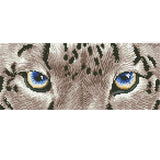 Snow Leopard Gaze Diamond Painting, Shimmering Wall Art, Diamond Dotz Snow Leopard Spy, Diamond Dotz Yarn Designers Boutique