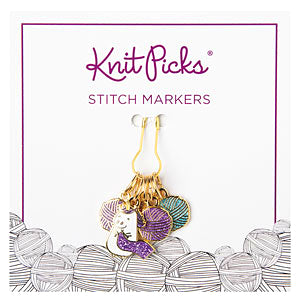 Stitch Markers | Knit Picks Sparkly Unicorn Enamelled Stitch Markers Stitch Markers with Sparkles the Unicorn Yarn Designers Boutique