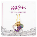 Stitch Markers | Knit Picks Sparkly Unicorn Enamelled Stitch Markers Stitch Markers with Sparkles the Unicorn Yarn Designers Boutique