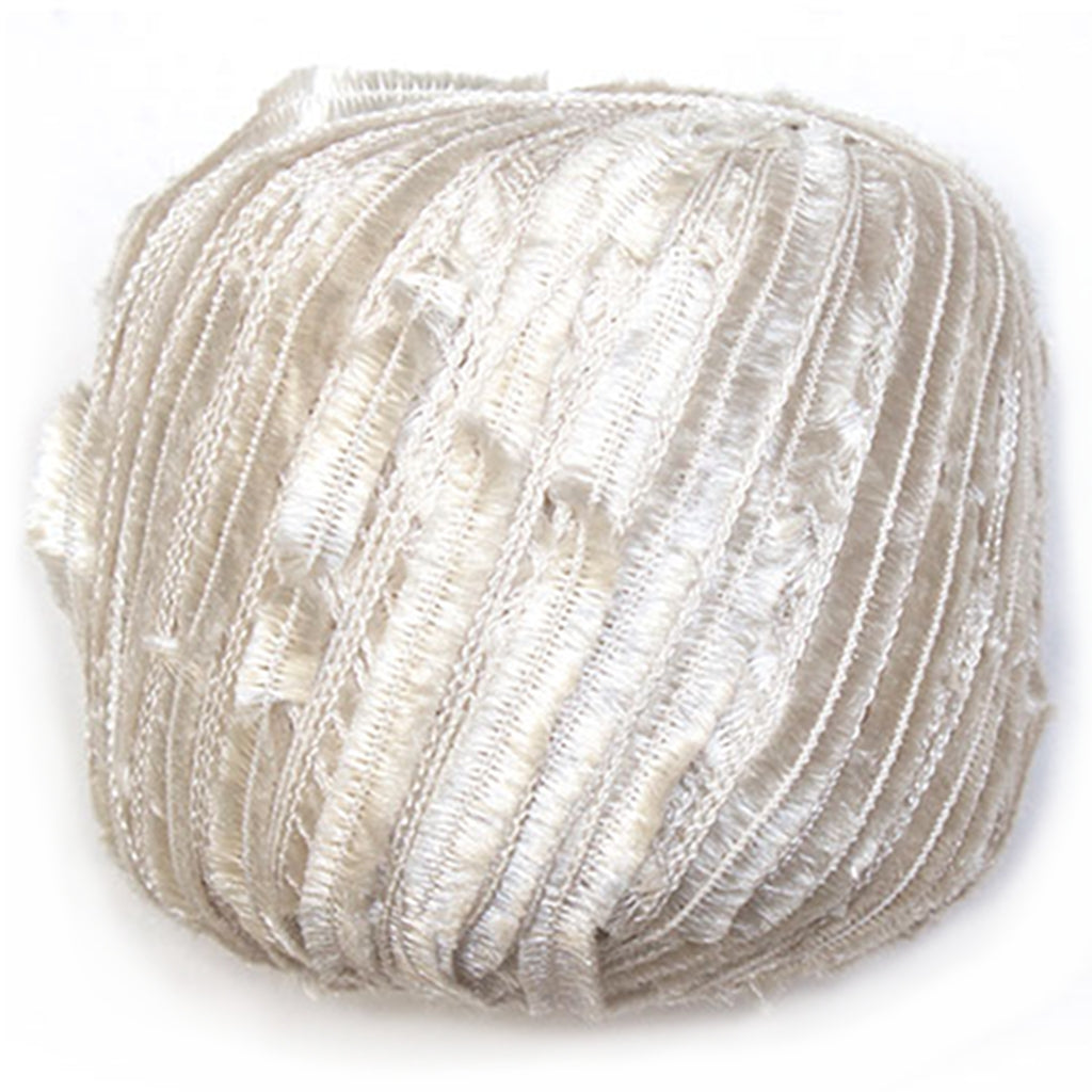 Short Eyelash Ribbon Yarn Sale - Feather Boa Style Yarn, 50 Gram (1.76  Ounces) 50 Meters (54 Yards), Silver