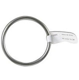 Macrame O-Ring 2" Silver Hoop by Tandy, For Plant Holders & Home Decor Macrame Silver O-Rings Hoop by Tandy Yarn Designers Boutique