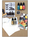 Alcohol Ink Art Kit | Tim Holtz Inks, Stamps & Paper, Easy Crafty Gift Alcohol Ink Art Set, Tim Holtz Yarn Designers Boutique