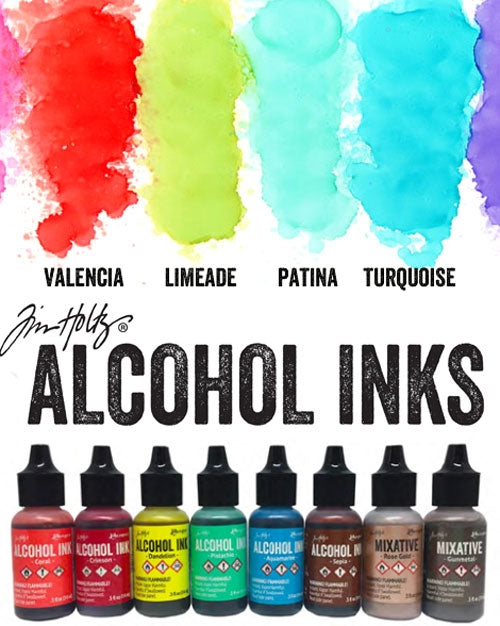 Tim Holtz Alcohol Ink Metallic Mixative or Regular, Choose One