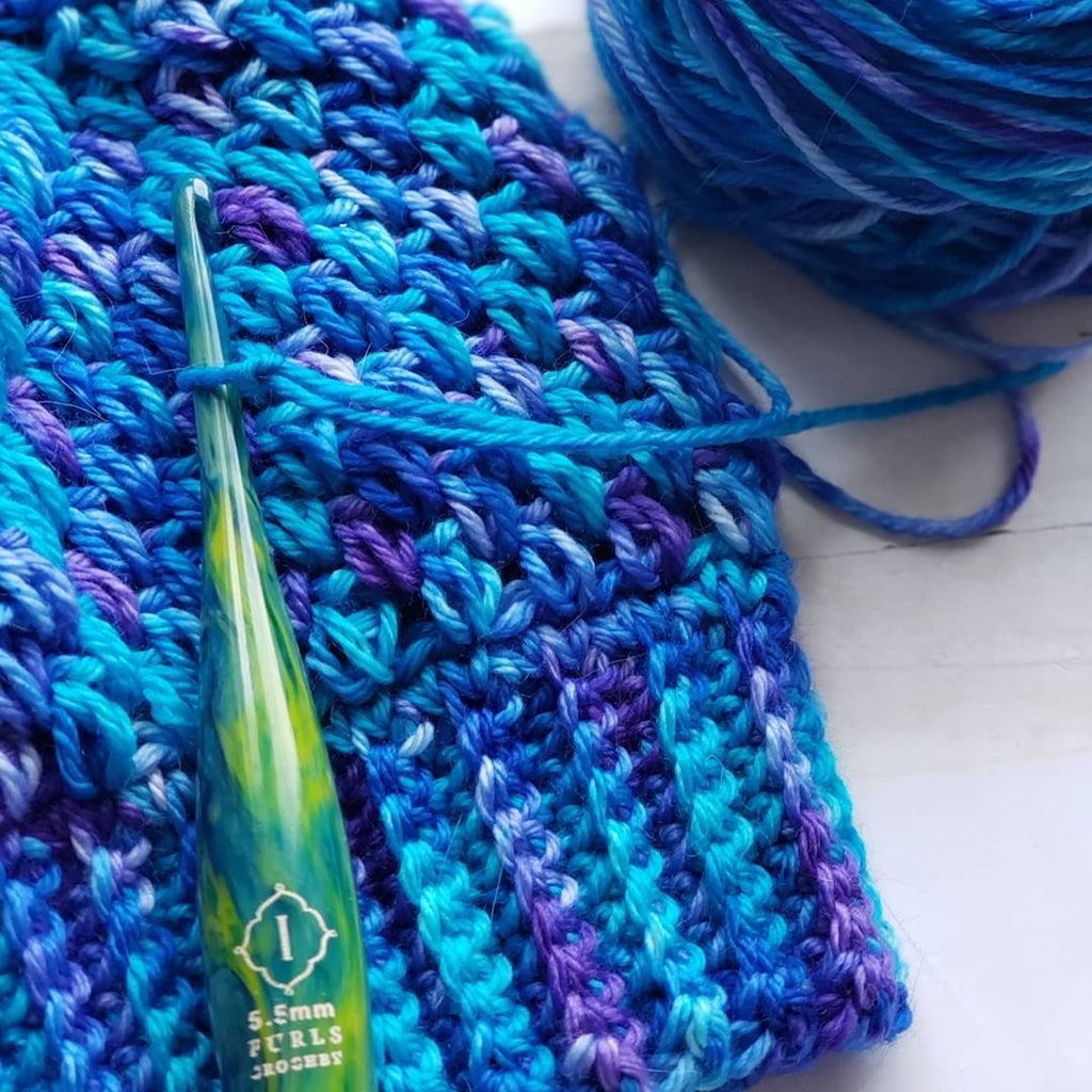 Furls Crochet Hooks, Galaxy Streamline Swirl Virgo Resin Crochet Hook Furls Streamline Swirl Virgo Crochet Hook Yarn Designers Boutique