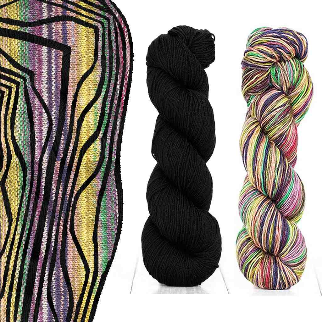 Yarn Kit for Butterfly Cowl by Marin Melchior, Includes Yarn & Pattern Butterfly Cowl Yarn Kit by MarinJaKnits Yarn Designers Boutique