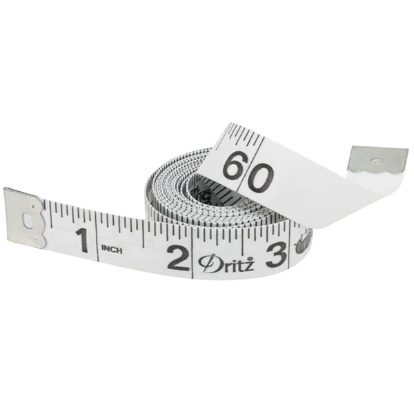 5' Sewing Tape Measure Fiberglass - U.S. and Metric - Pink with Black