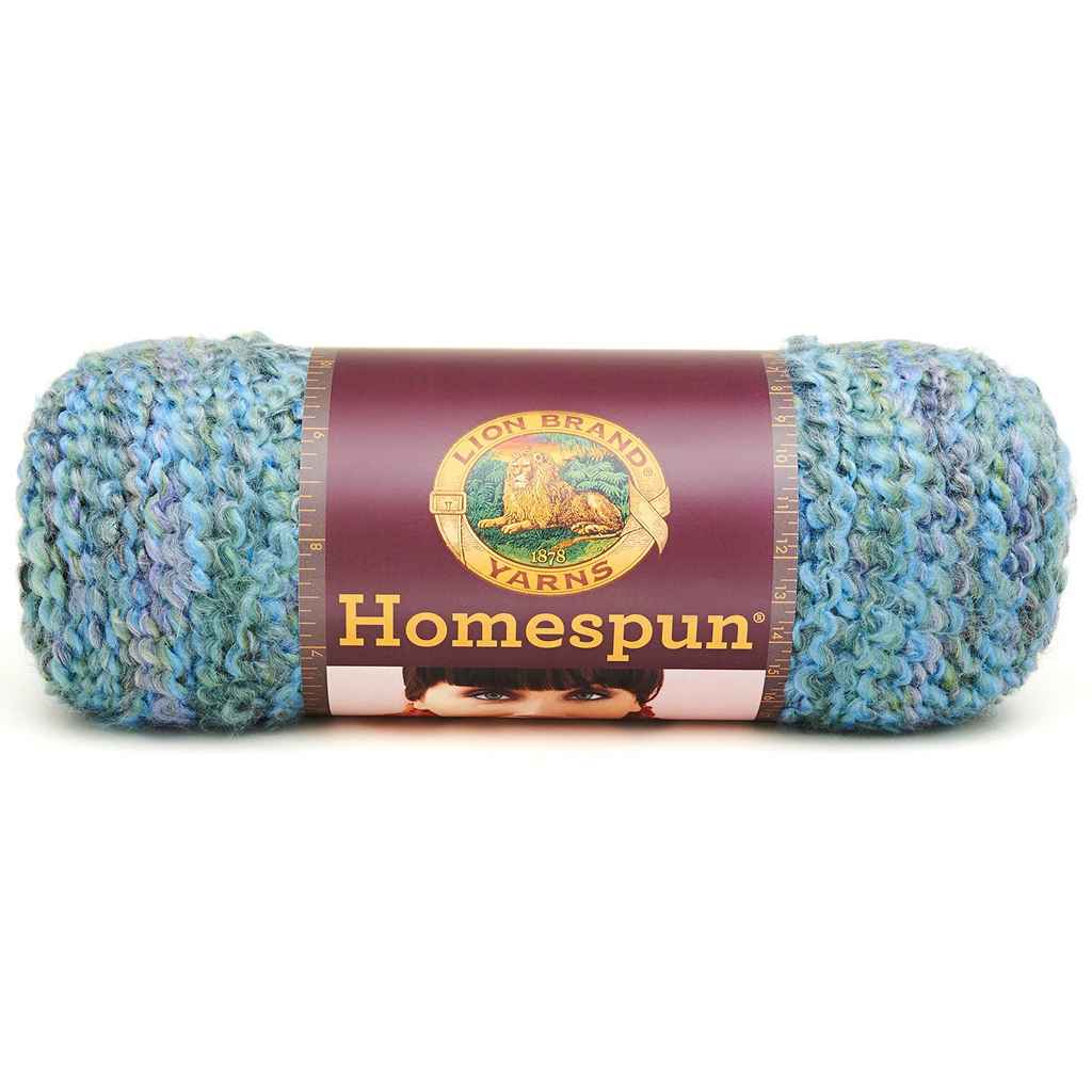 Lion Brand Homespun Yarn Prairie Bulky Knit Crochet Variegated