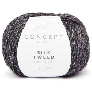 DK Yarn | Silk Tweed Mohair Yarn by Katia, Silk Yarn with Tweed Effect Silk Tweed DK Mohair Blend Yarn by Katia Yarn Designers Boutique