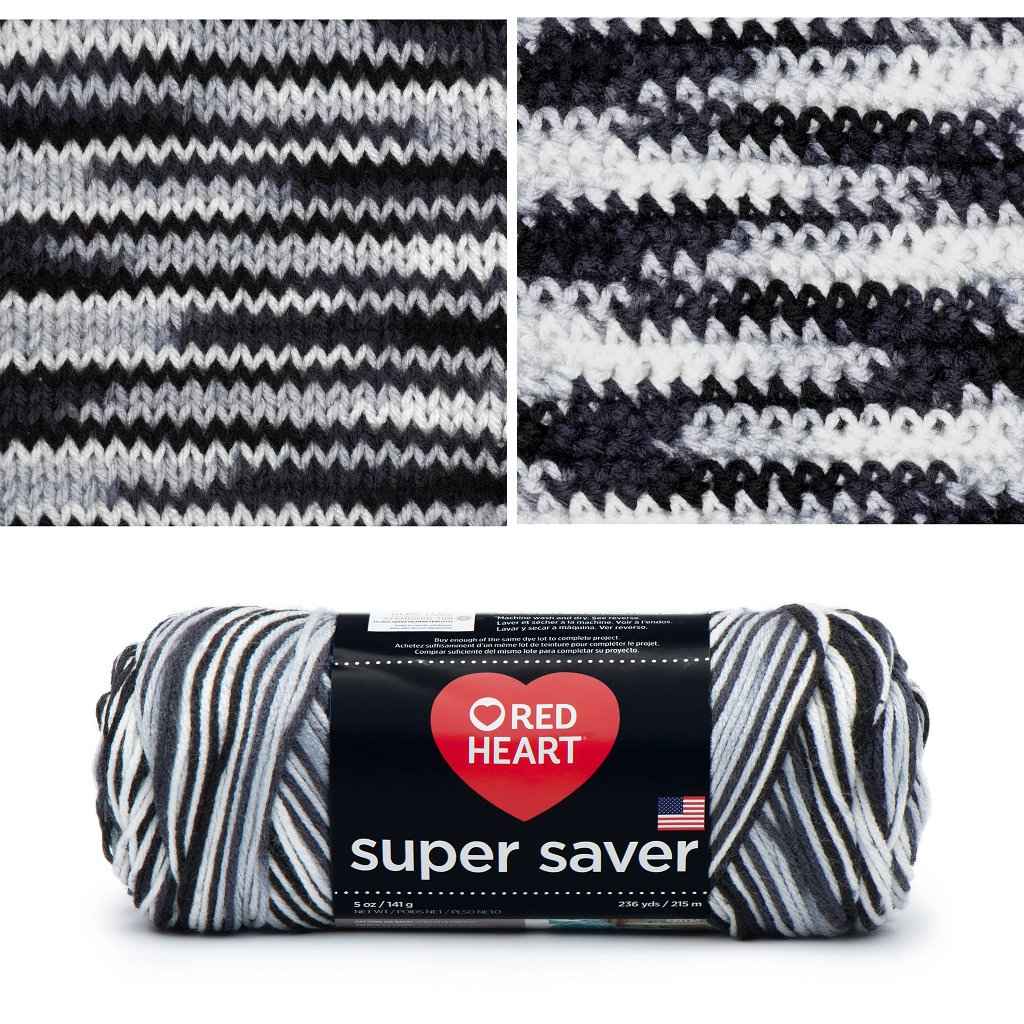 Super Saver, Easy Care, Machine Washable Yarn by Red Heart Super Saver Variegated Yarn by Red Heart Yarn Designers Boutique