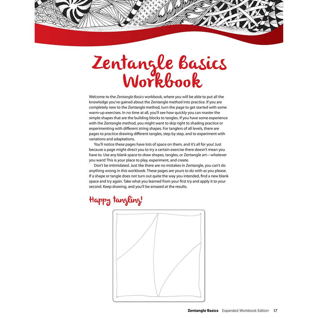 Zentangle Basics 1, Expanded Workbook, Easy Beginner Zentangles Zentangle 1, Expanded Workbook, Beginner Zentangles Yarn Designers Boutique